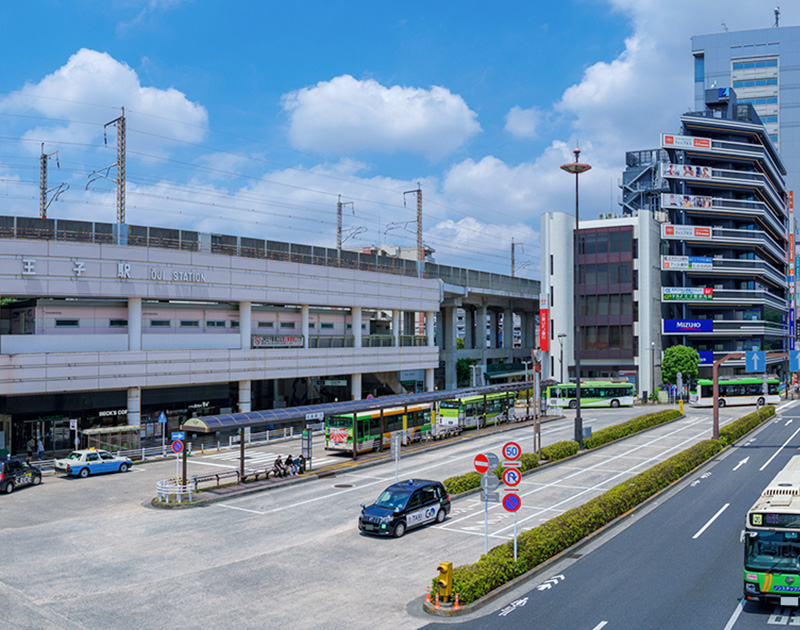 王子駅目の前